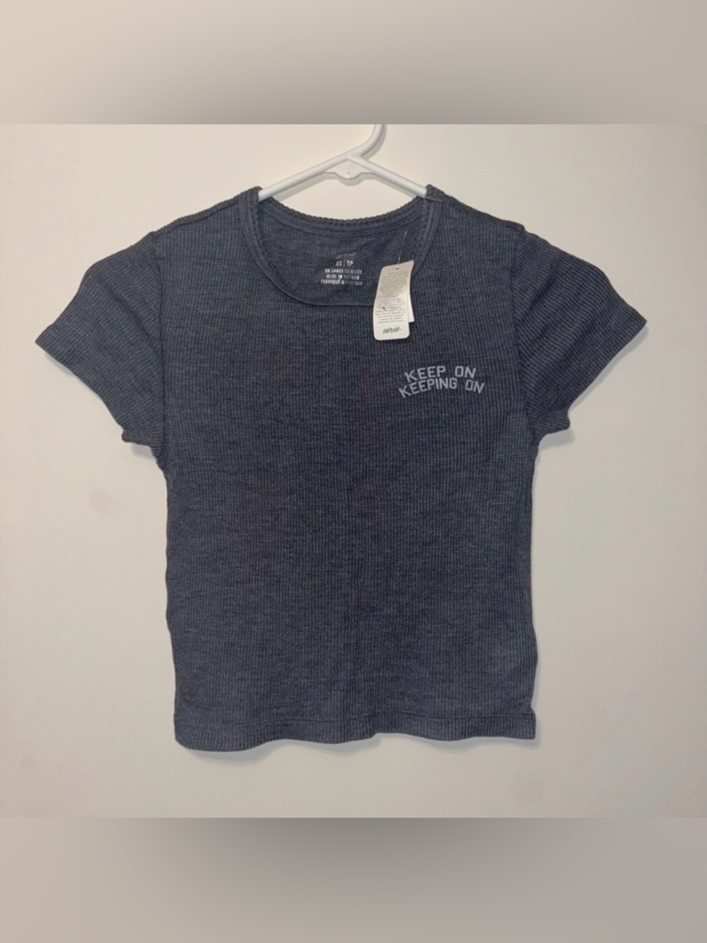 Aerie Waffle Baby Tee
